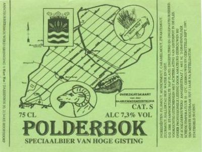 Etiket Polderbok 1998