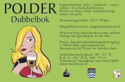 Etiket Polderbok 2009