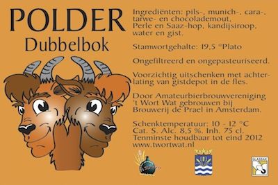 Etiket Polderbok 2010