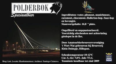 Etiket Polderbok 2008