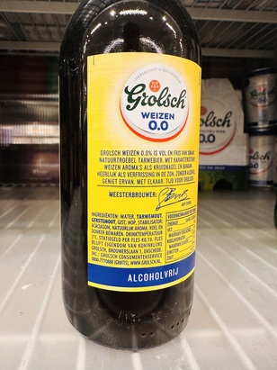 Ingrediëntelijst Grolsch Weizen