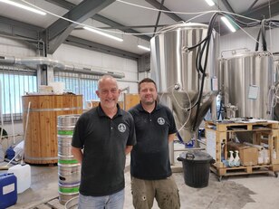 Goodwin Brouwerij: Chris Goodwin en hoofdbrouwer Dan