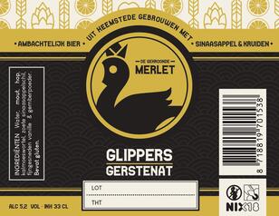 Het etiket van Glipper Gerstenat