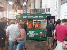 Stand 'Westland brouwerij', Leids bier- en wijnfestival