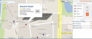 Route Kurzer brouwpub