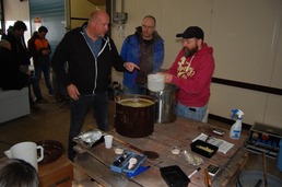 Dennis met collega brouwers Dennis met collega brouwers